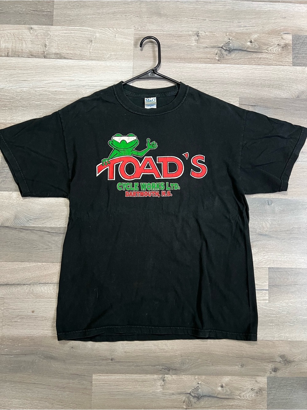 Vintage Toad’s Cycle Works Shirt Mens Large Dartmouth Nova Scotia Canada biker T